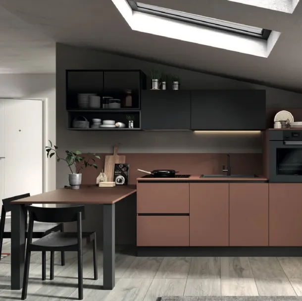Cucina Moderna con penisola Azimut 03 di Essebi