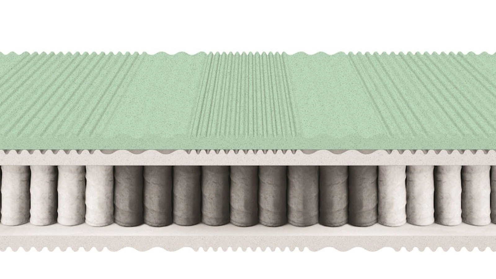 Materasso Sinfonia Standard a molle insacchettate e memory di Morfeus