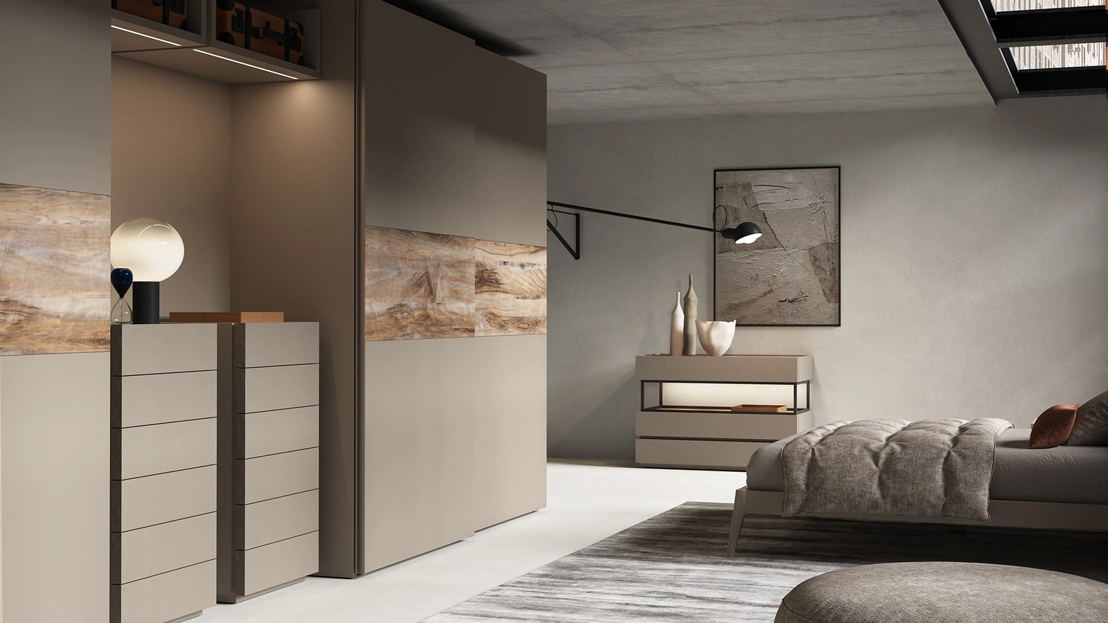 Armadio con ante scorrevoli Helix di Favero