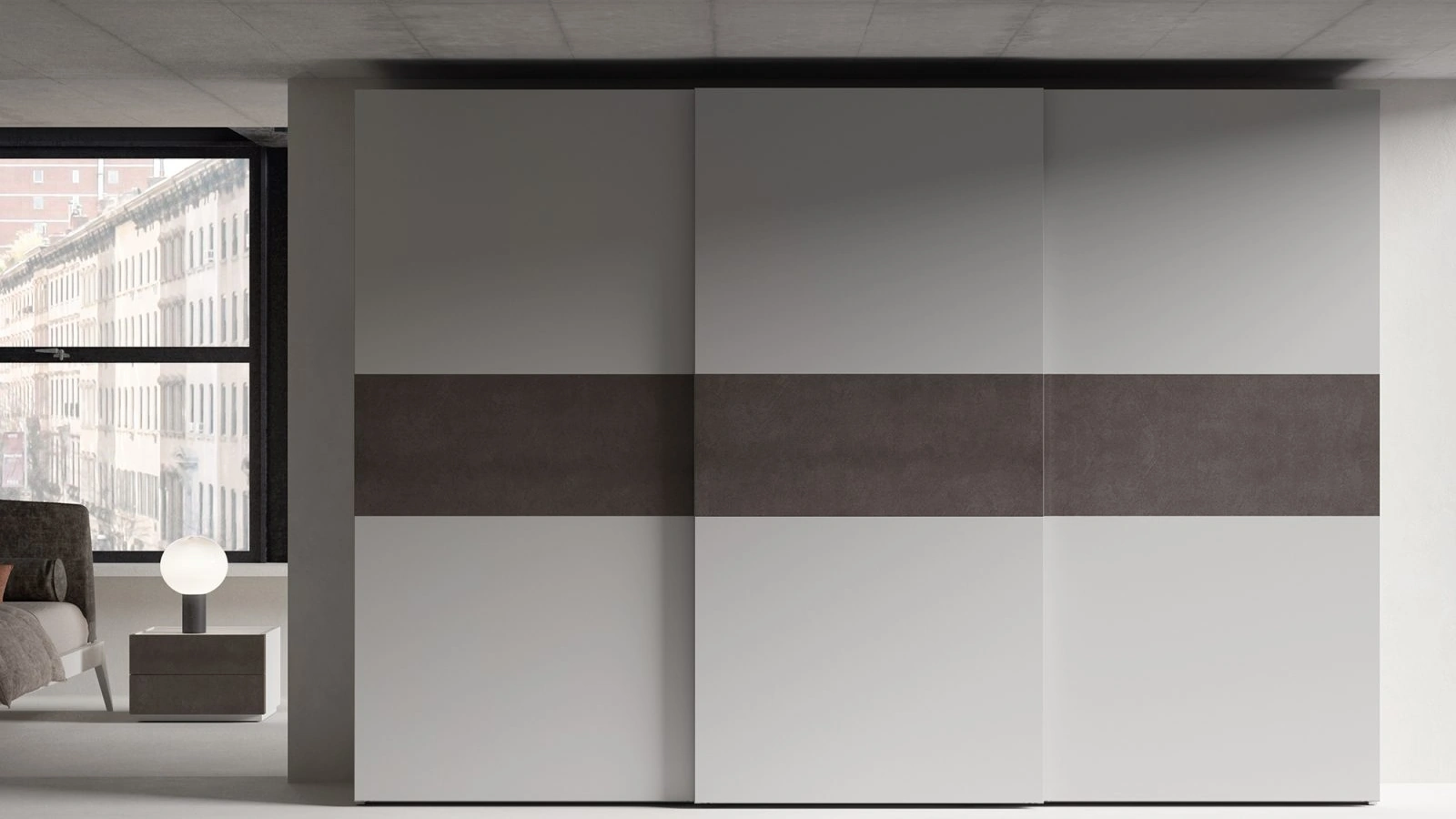 Armadio con ante scorrevoli Helix di Favero