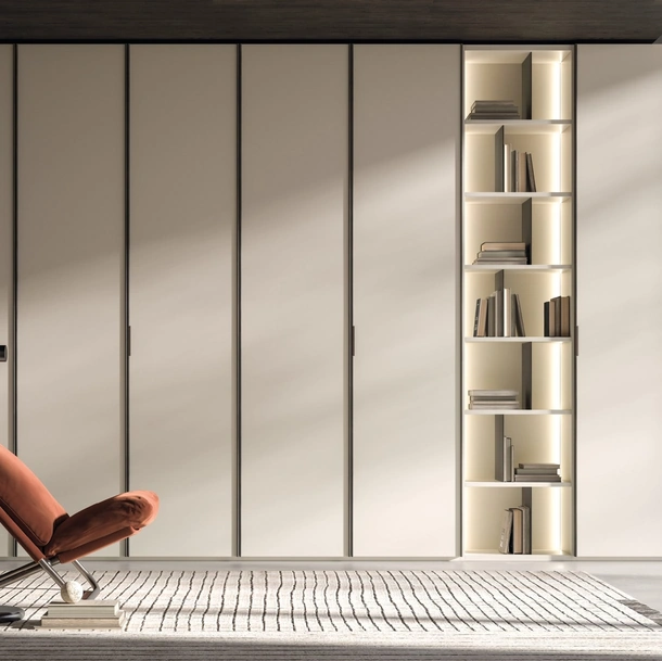 Armadio battente Kyoto Bianco di Tagliabue Mobili