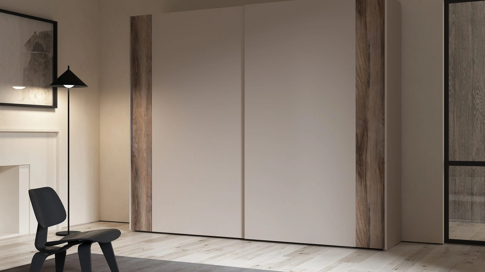 Armadio con ante scorrevoli Linea-S di Favero