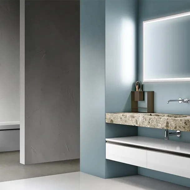 Mobile da Bagno Cartabianca in Gres Graniglia di Cerasa