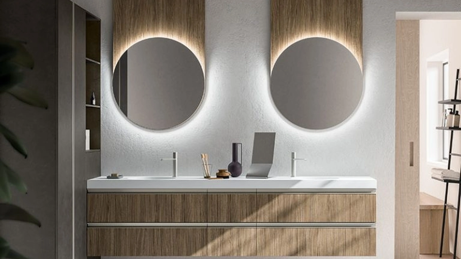 Mobile da Bagno sospeso Cartabianca 03 di Cerasa