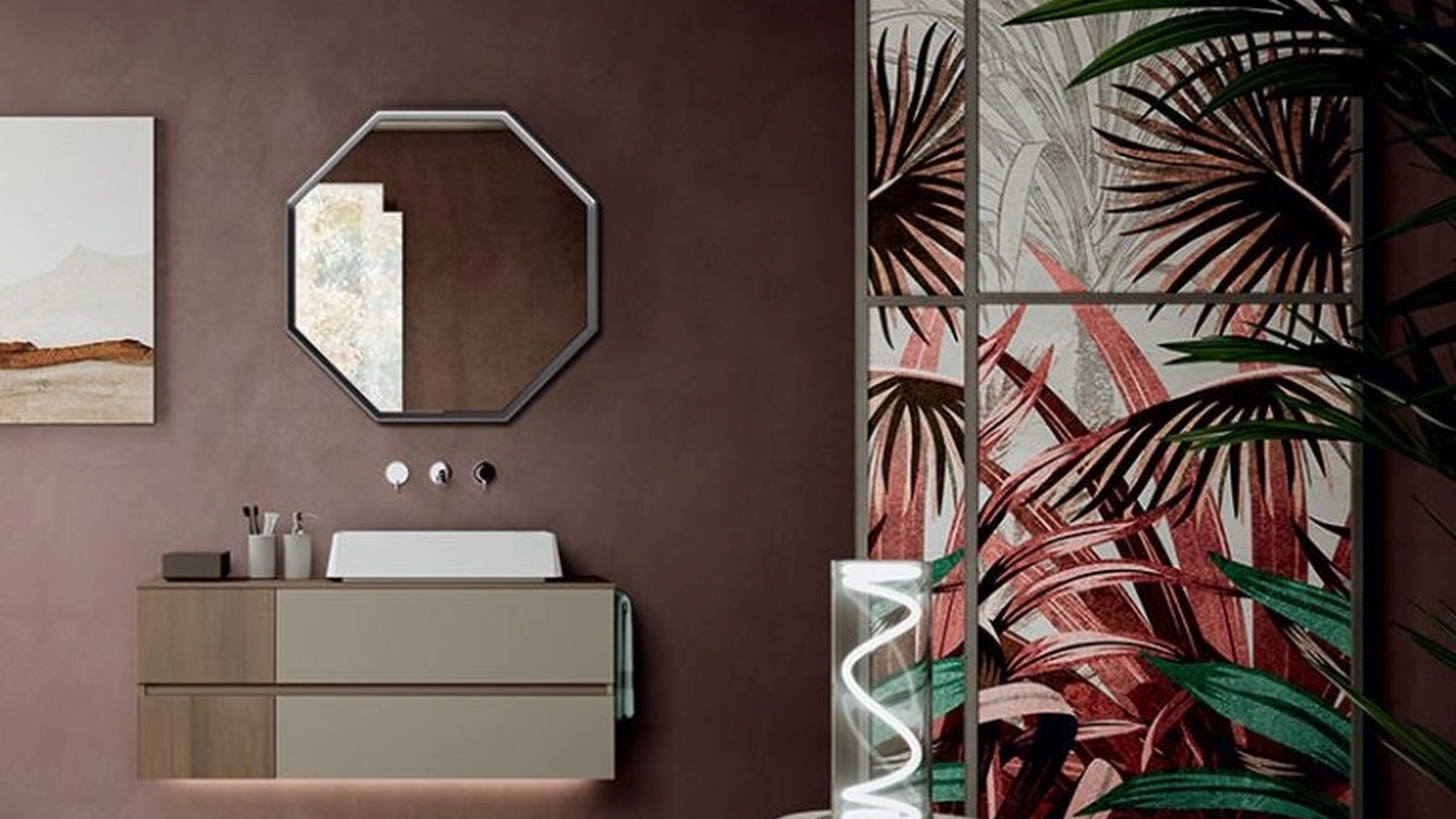 Mobile da Bagno sospeso Segno 03 di Cerasa