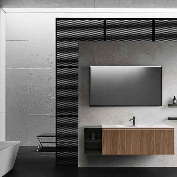Mobile da Bagno NNerolab in Noce Canaletto di Cerasa