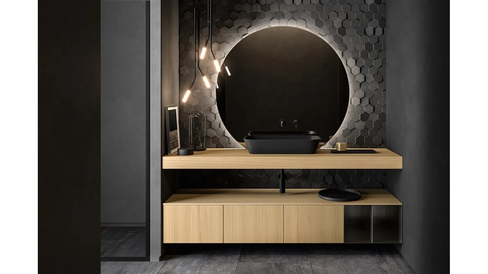 Mobile da Bagno Nerolab in Rovere Chiaro di Cerasa