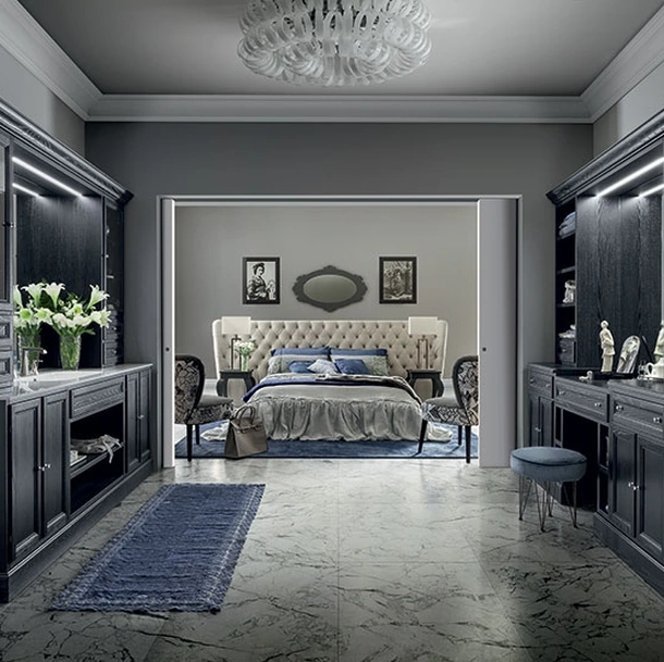 Mobile da Bagno Paestum 04 in Decapé Nero di Cerasa