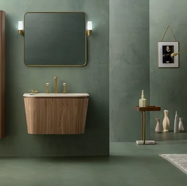 Mobile da Bagno Suede in Noce Canaletto di Cerasa