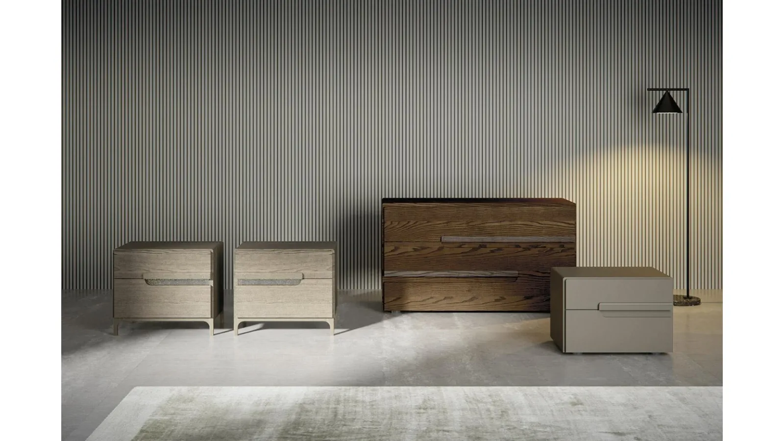 Gruppo Notte in legno Ariel Plus di Mobilgam