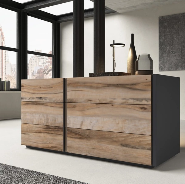 Comò Segno finitura Acero Fossile di Favero