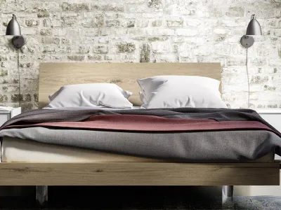 Letto con testiera Self di Mab