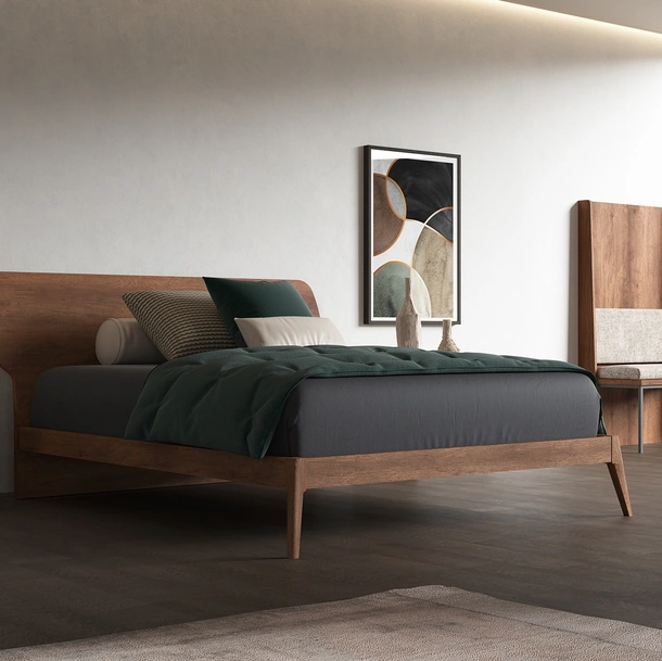 Letto matrimoniale con testiera Smile di Favero