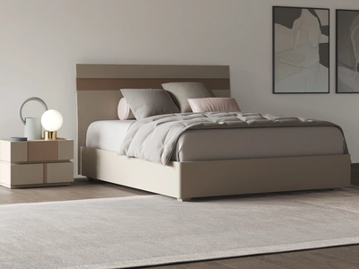 Letto con testiera Step di Favero