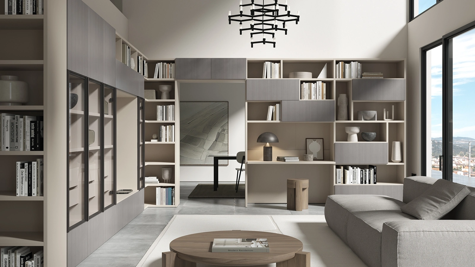 Libreria componibile angolare 7RF5011 di Favero