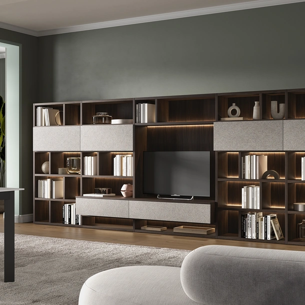 Libreria a muro 7RF5030 di Favero