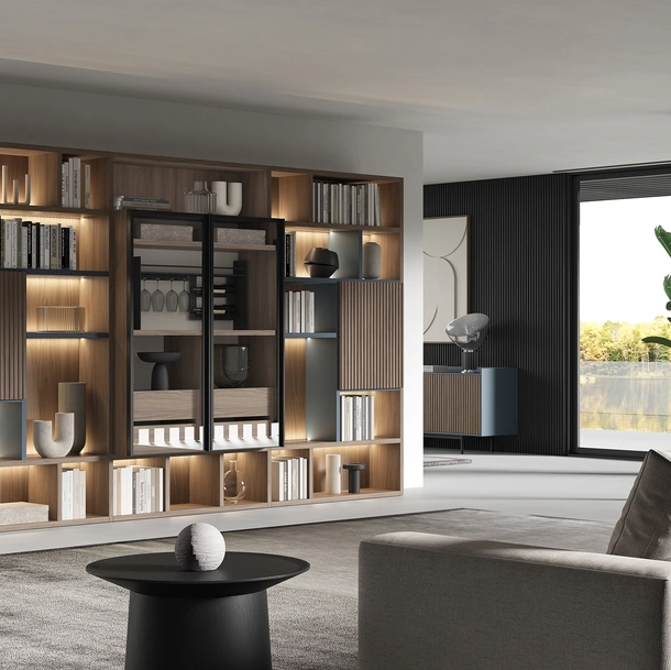 Libreria a muro 7RF5052 di Favero