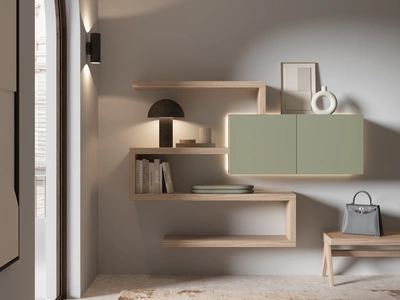 Mobile ingresso in laccato e melaminico 9RF0001 di Favero