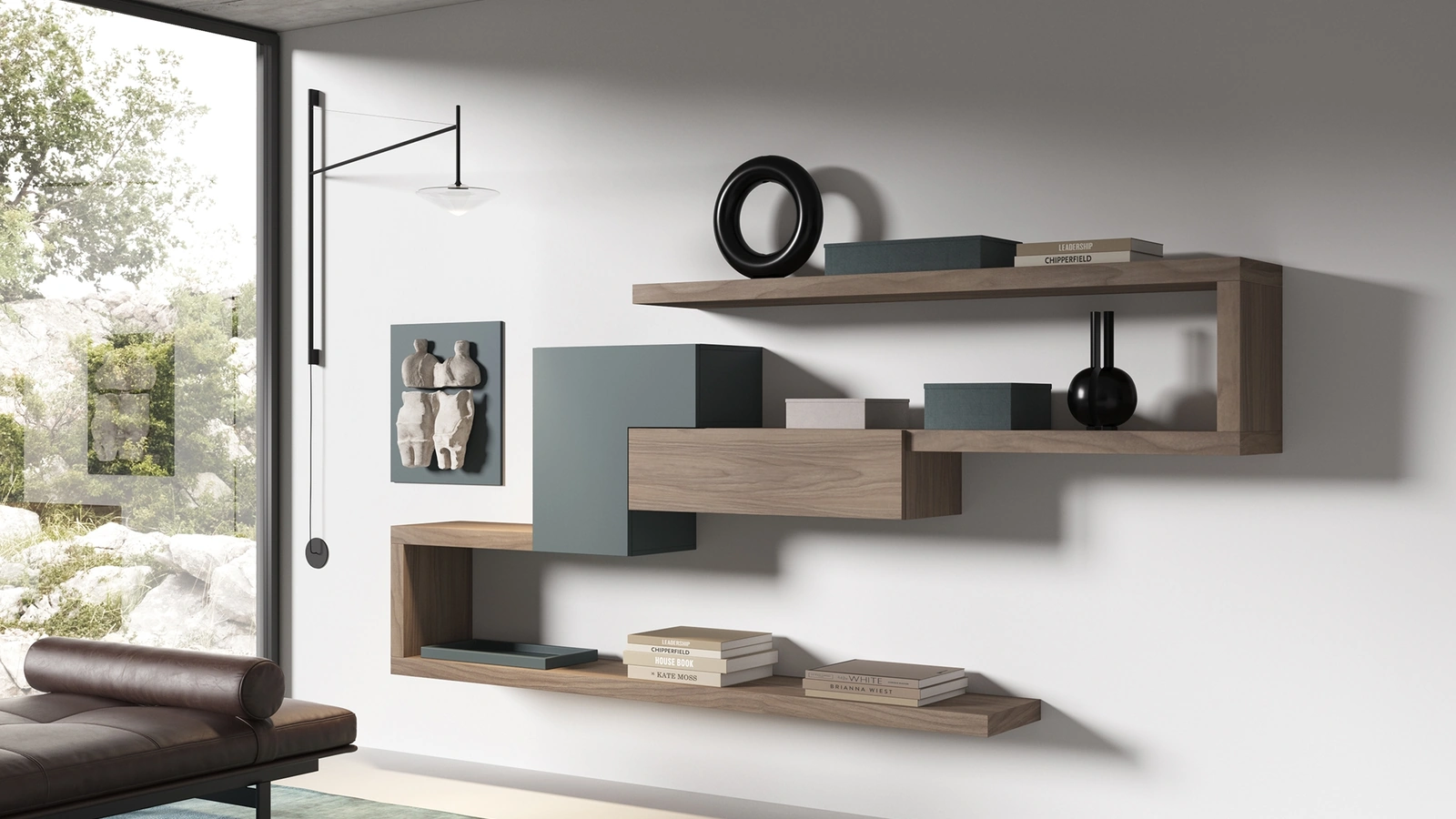 Mobile ingresso in melaminico e laccato 9RF0003 di Favero