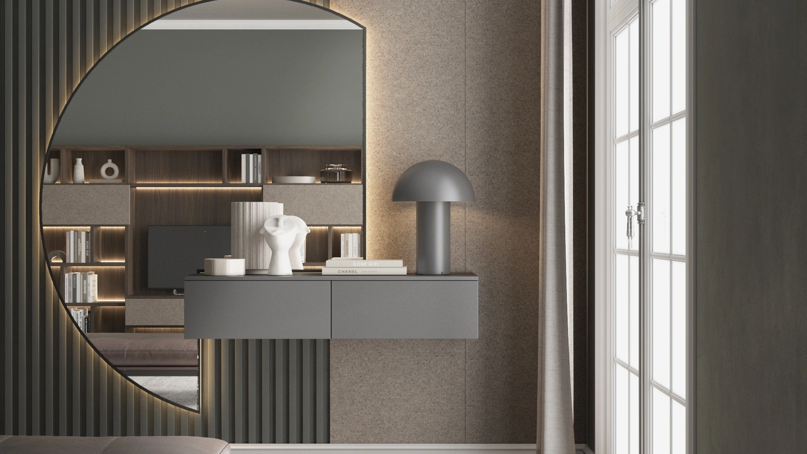 Mobile ingresso con specchiera 9RF0010 di Favero