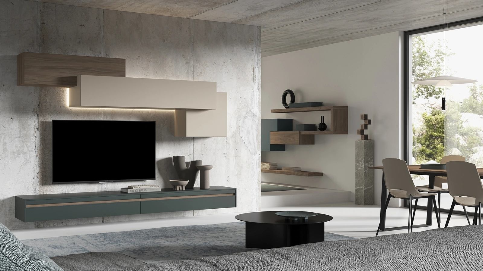 Parete Attrezzata sospesa 3RF2002 di Favero