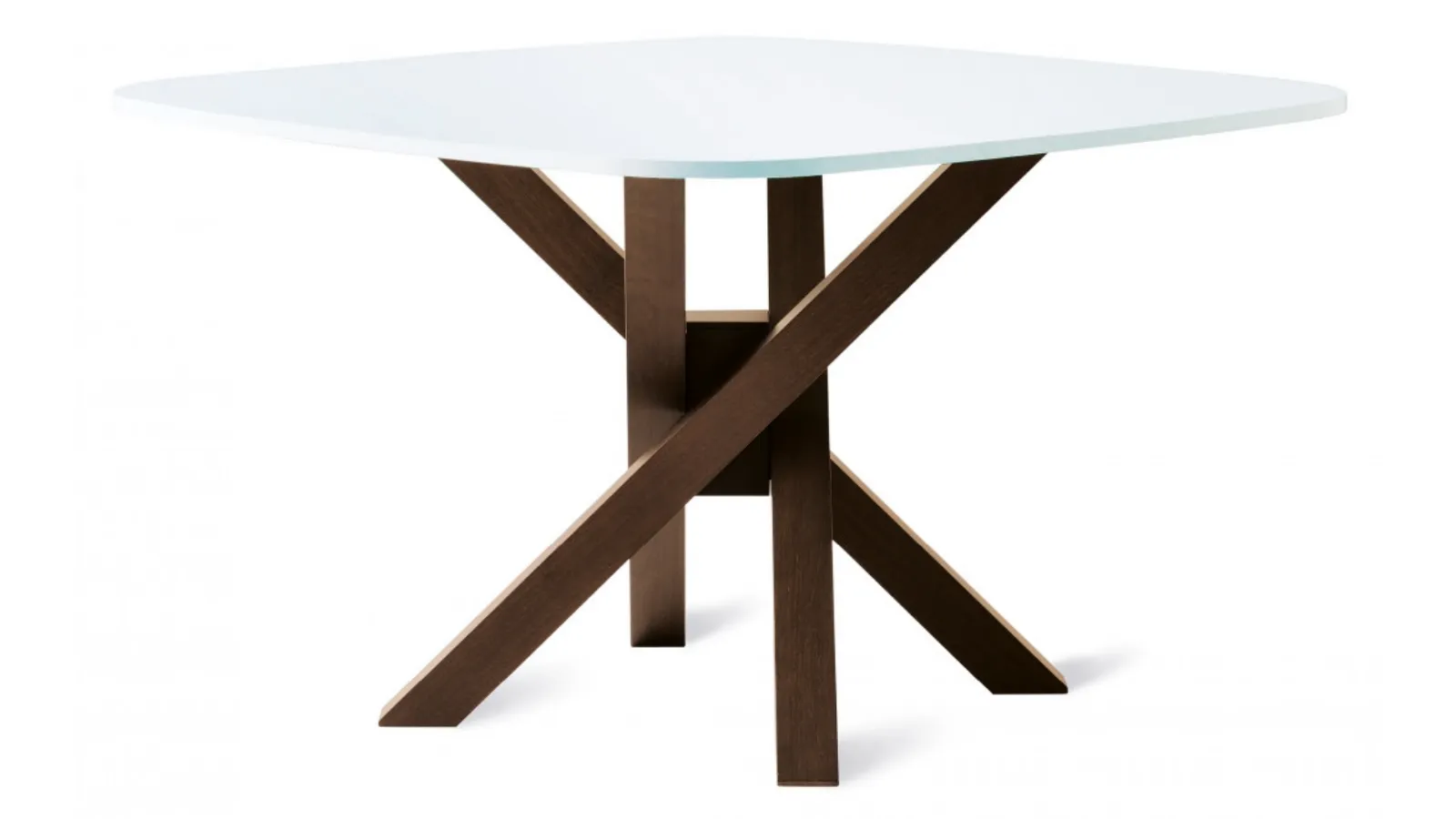 Tavolo quadrato in laminato con struttura in massello Sache di Veneta Cucine