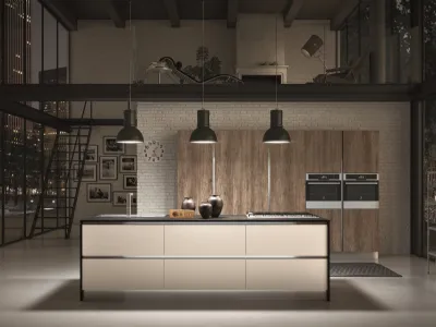 Cucina Moderna con isola Astro composizione 05 di Essebi