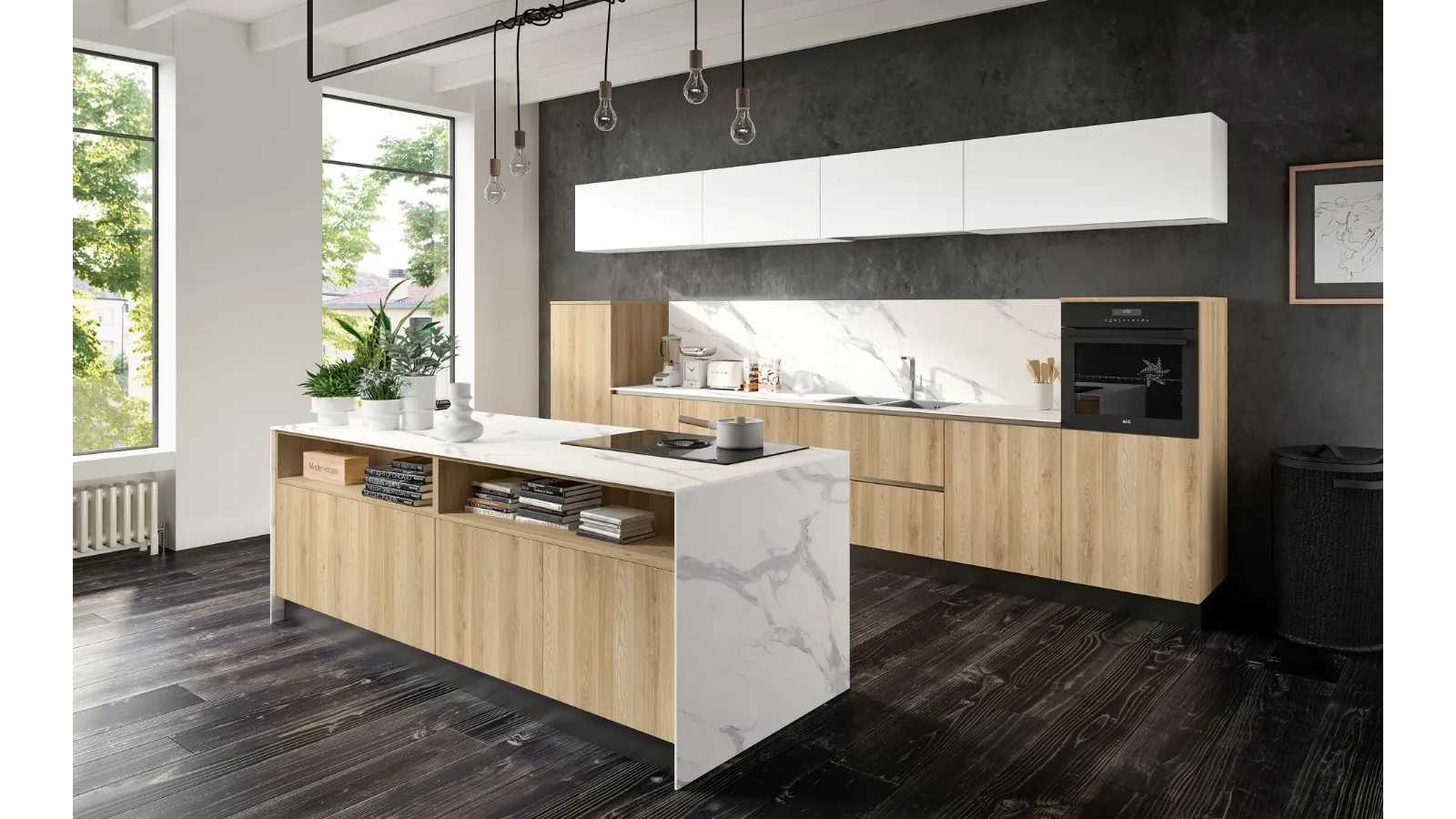 Cucina Moderna Azimut Comp 3 di Essebi