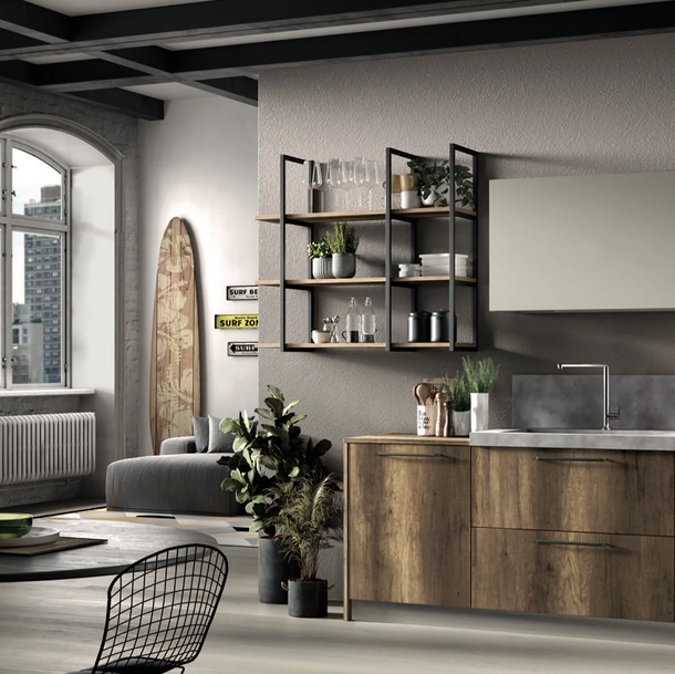 Cucina Moderna lineare Azimut 03 di Essebi
