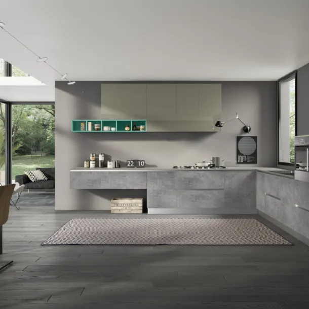 Cucina Moderna Gloss Comp 8 di Essebi