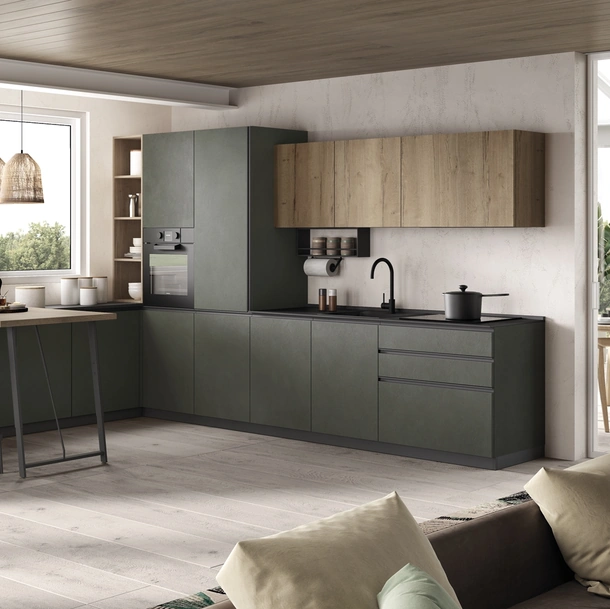 Cucina Moderna con penisola Materia 06 di Essebi
