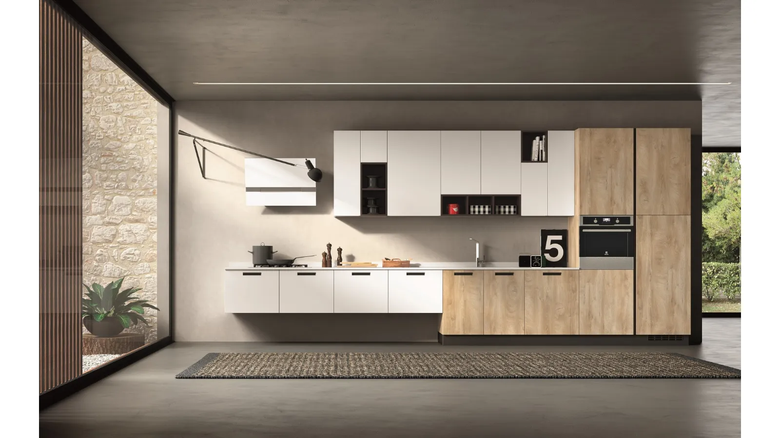Cucina Moderna Petalo Comp 6 di Essebi