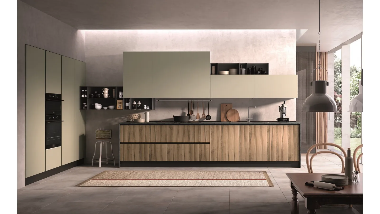 Cucina Moderna Seta Comp 5 di Essebi