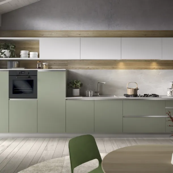 Cucina Moderna lineare York composizione 01 di Essebi